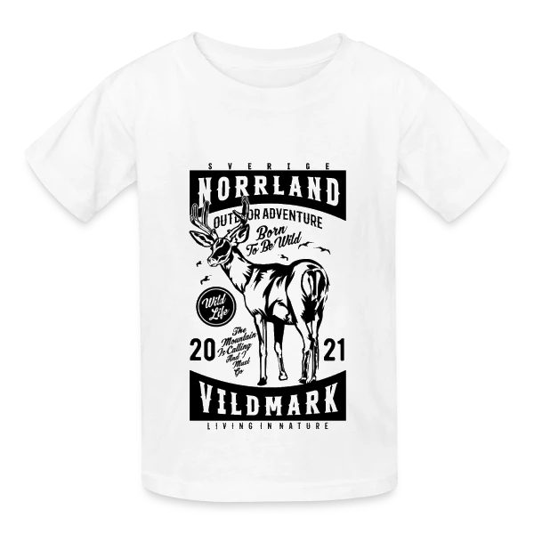 Norrland Vildmark 2021 : L'Aventure Suédoise sur T-shirts Russell Enfant