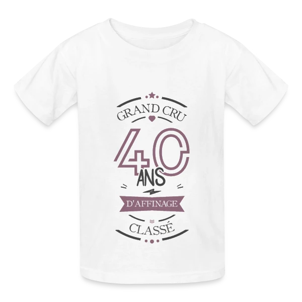 40 Ans d'Affinage : T-shirt Humour Anniversaire sur T-shirts Russell Enfant