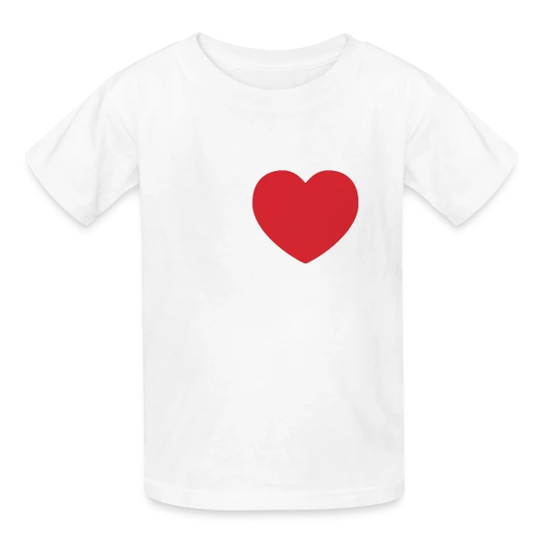 Cœur J'aime Paris sur T-shirts Russell Enfant