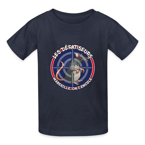 Dératiseurs Marseille Provoc sur T-shirts Russell Enfant