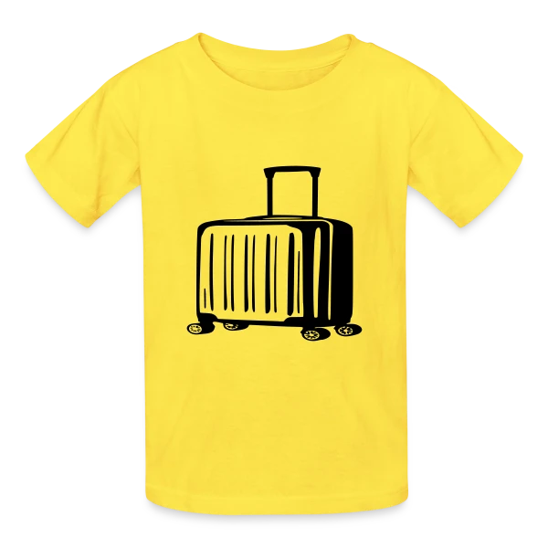 Valise de Voyage Élégante sur T-shirts Russell Enfant