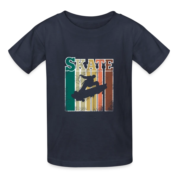 Skate Esprit Rétro Vintage sur T-shirts Russell Enfant