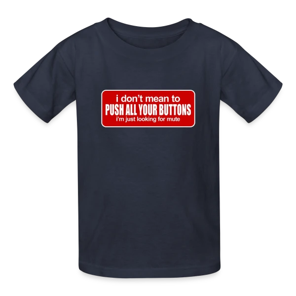 Boutons et Mode Silencieux sur T-shirts Russell Enfant