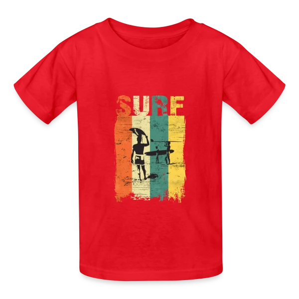 Surfing Vintage | Passion Vagues sur T-shirts Russell Enfant