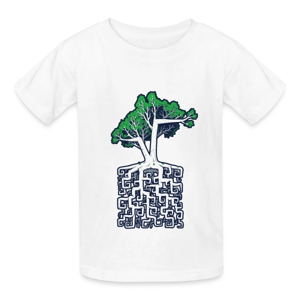 Racine Carrée : Quand la Nature Calcule sur T-shirts Russell Enfant