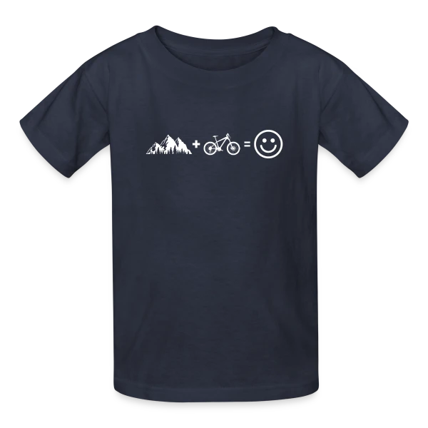 VTT Bonheur Montagne sur T-shirts Russell Enfant