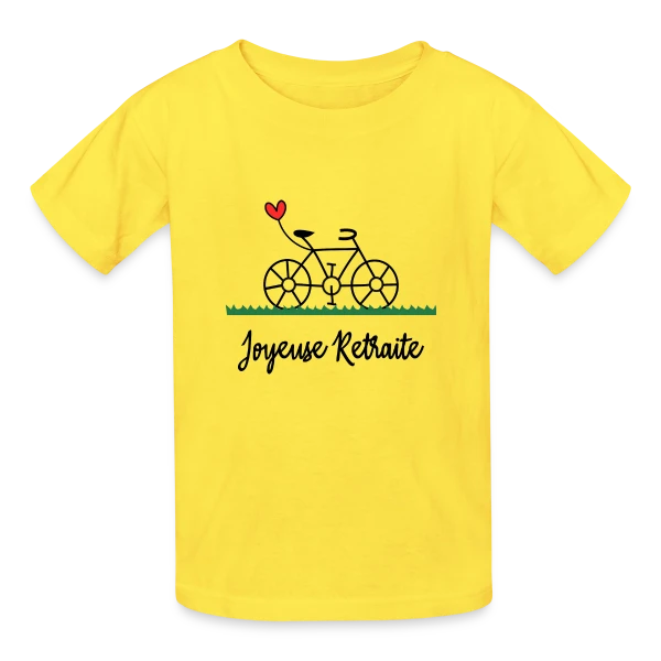 Vive la Retraite : Vélo, Van et Voyages sur T-shirts Russell Enfant