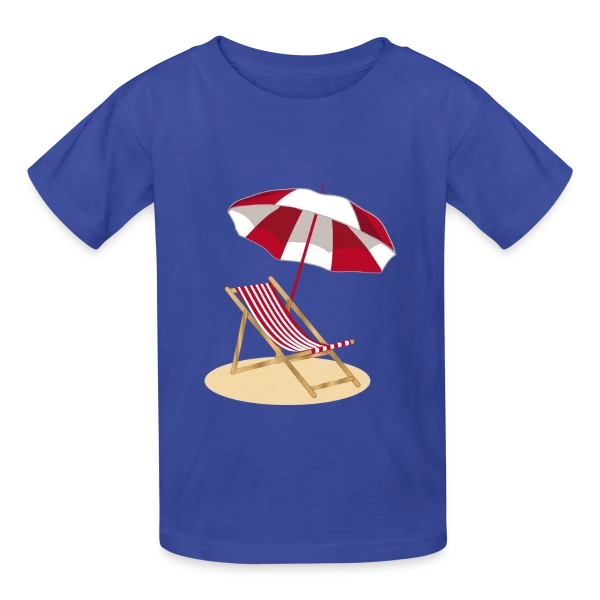 Évasion Plage & Soleil sur T-shirts Russell Enfant