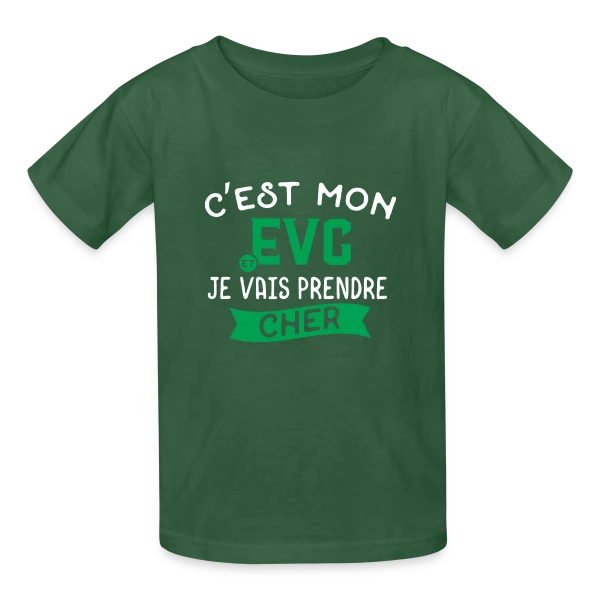 EVG Je Vais Prendre Cher sur T-shirts Russell Enfant