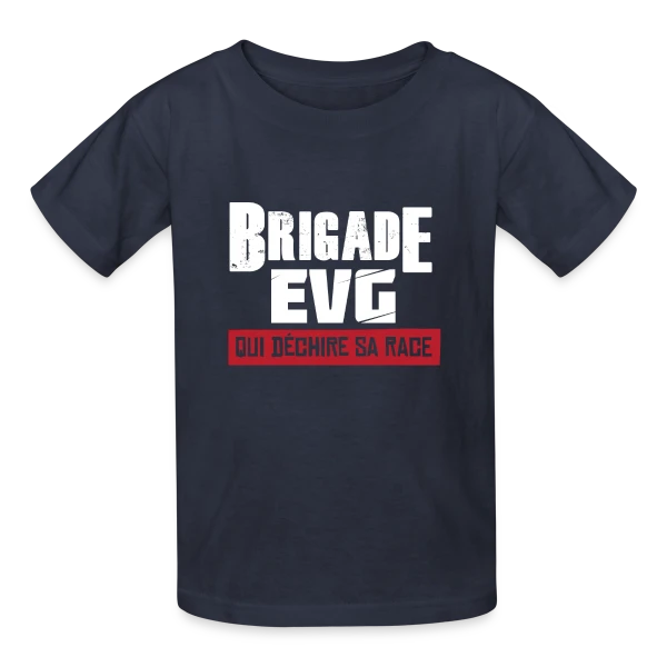 Brigade EVG Qui Déchire sur T-shirts Russell Enfant