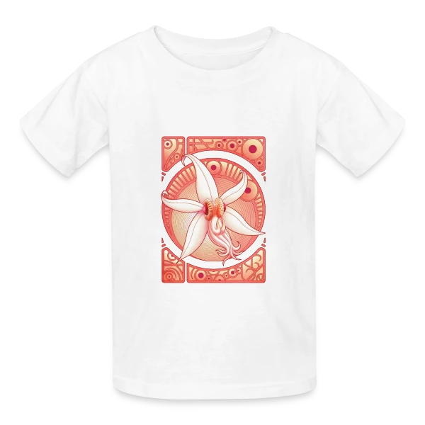 Orchidée : Élégance Florale Délicate sur T-shirts Russell Enfant