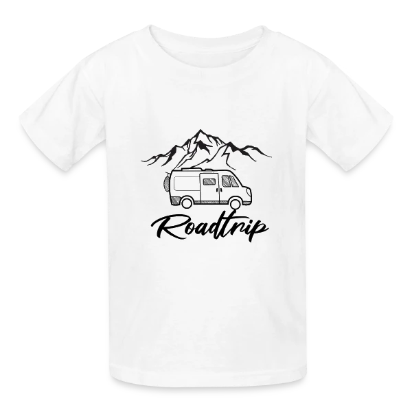 Van Life Montagnes Roadtrip sur T-shirts Russell Enfant