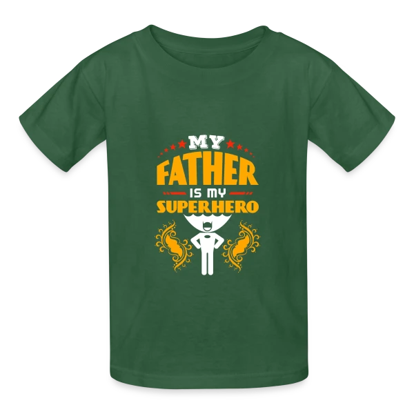 Super Papa Exceptionnel - Cadeau Fête des Pères sur T-shirts Russell Enfant