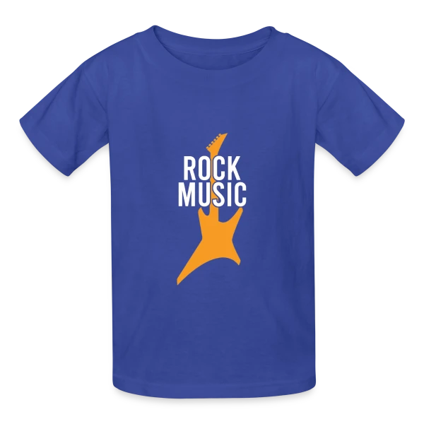 Rock Musique & Guitare Électrique sur T-shirts Russell Enfant