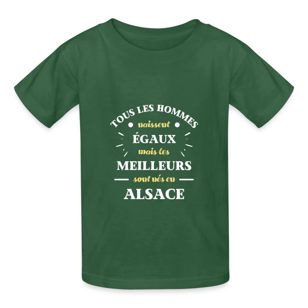 Hommes Égaux Alsace sur T-shirts Russell Enfant