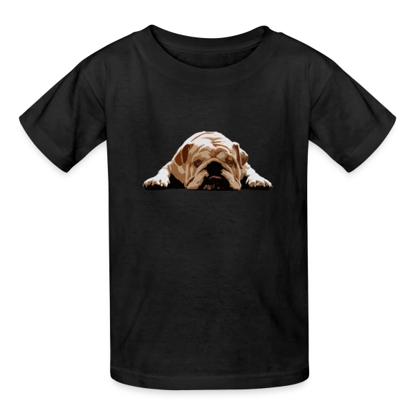 Bulldog Anglais Humour sur T-shirts Russell Enfant