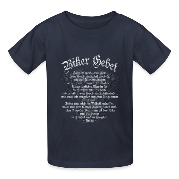 Moteur V-Twin Biker Prière sur T-shirts Russell Enfant