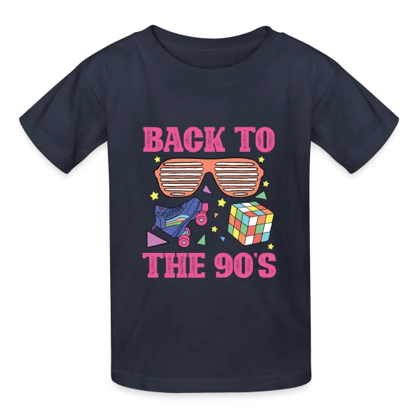 Retour Années 90 Fun sur T-shirts Russell Enfant