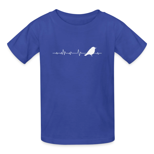 Silhouette Oiseau Élégant sur T-shirts Russell Enfant