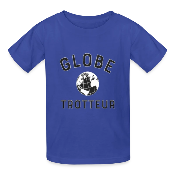 Globe Trotteur Humour sur T-shirts Russell Enfant