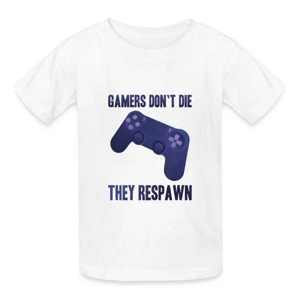 Univers Gaming : Manette et Esprit Geek sur T-shirts Russell Enfant