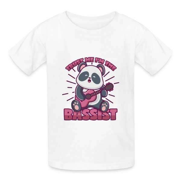 Panda Bassiste Confiance sur T-shirts Russell Enfant