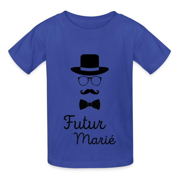 Futur Marié Dandy Chic sur T-shirts Russell Enfant
