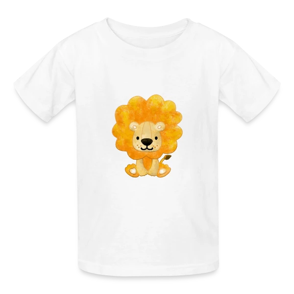 Petit Lionceau Mignon sur T-shirts Russell Enfant