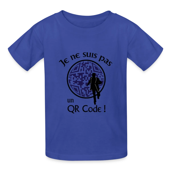 Je ne suis pas un QR Code sur T-shirts Russell Enfant