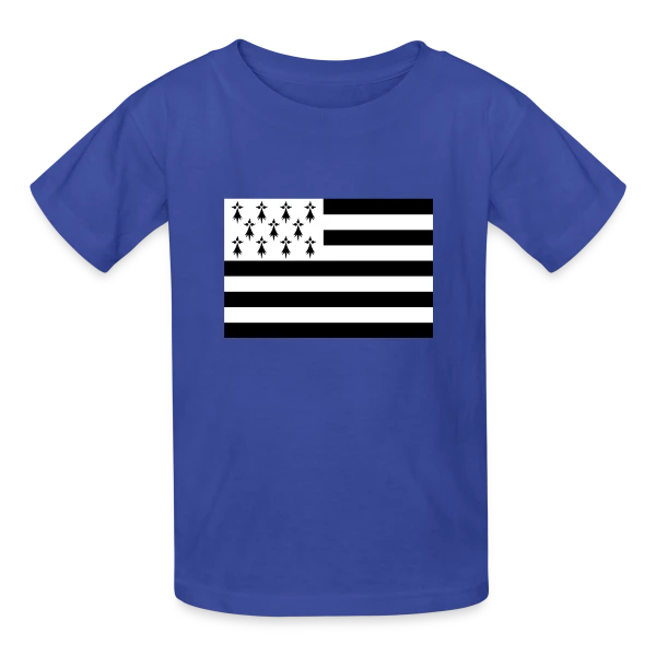 Drapeau Breton Gwenn ha Du sur T-shirts Russell Enfant