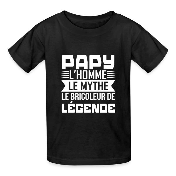 Papy Bricoleur de Légende sur T-shirts Russell Enfant