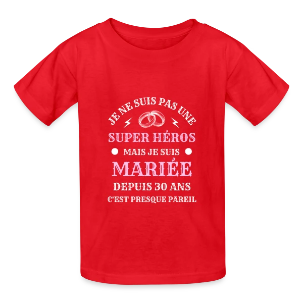 Super Héroïne Mariée sur T-shirts Russell Enfant