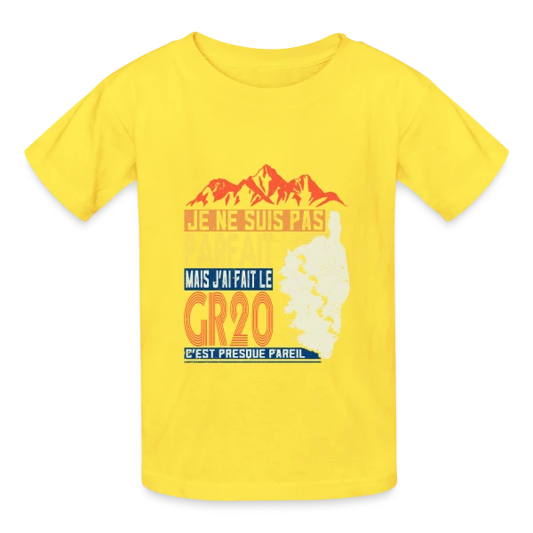 GR20 Fierté Randonneur sur T-shirts Russell Enfant