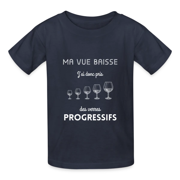 Humour Vin Drôle sur T-shirts Russell Enfant