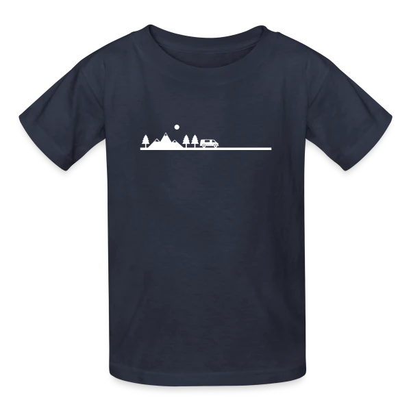 Aventure Van Life Paysage sur T-shirts Russell Enfant