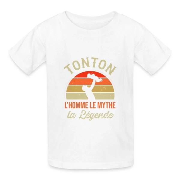 Tonton : L'Homme, Le Mythe, La Légende sur T-shirts Russell Enfant
