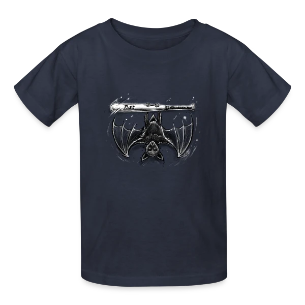 La Batte de la Chauve-Souris sur T-shirts Russell Enfant