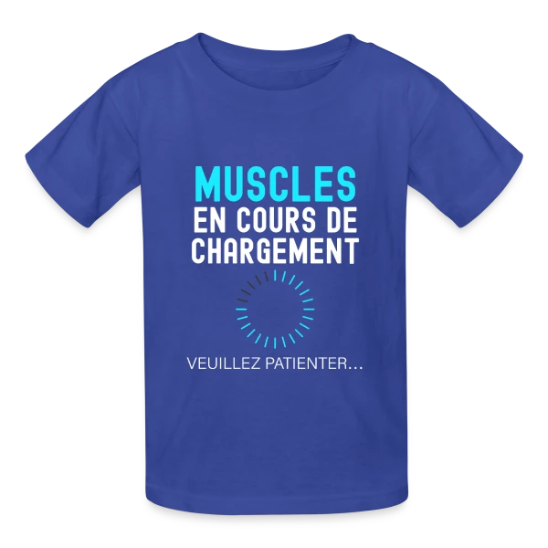 Muscles en Cours de Chargement sur T-shirts Russell Enfant