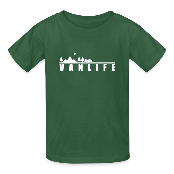 Van Life Évasion Montagne sur T-shirts Russell Enfant