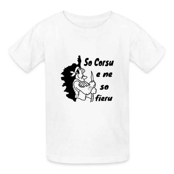 Fier d'être Corse sur T-shirts Russell Enfant
