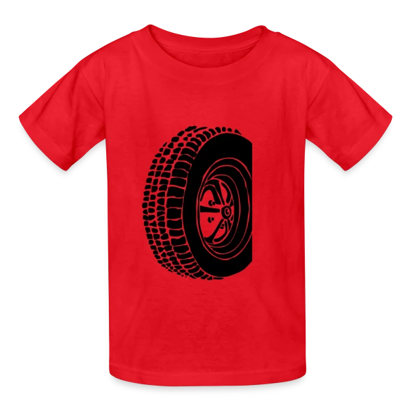 Pneu Rétro Oldschool sur T-shirts Russell Enfant