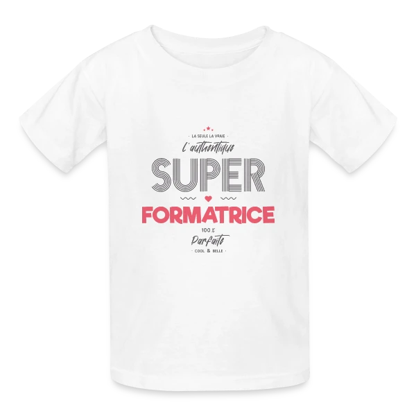 Super Formatrice Géniale sur T-shirts Russell Enfant