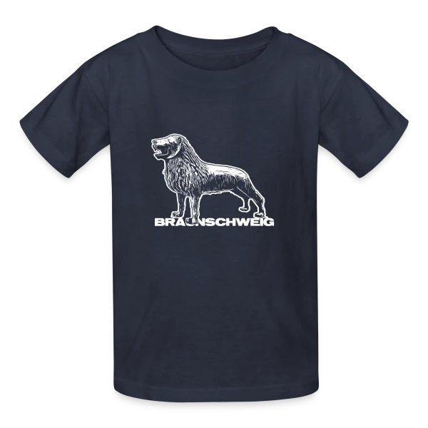 Lion de Brunswick Héraldique sur T-shirts Russell Enfant
