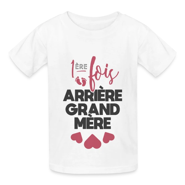 Future Arrière-Grand-Mère Fière sur T-shirts Russell Enfant