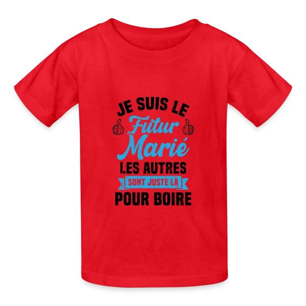 Futur Marié Humour EVG sur T-shirts Russell Enfant