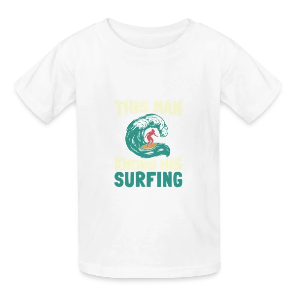 Surfeur | Roi des Vagues sur T-shirts Russell Enfant