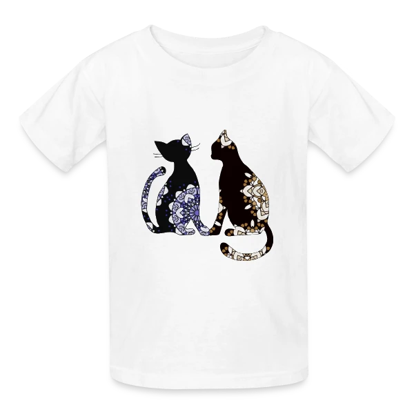 Passion Féline sur T-shirts Russell Enfant