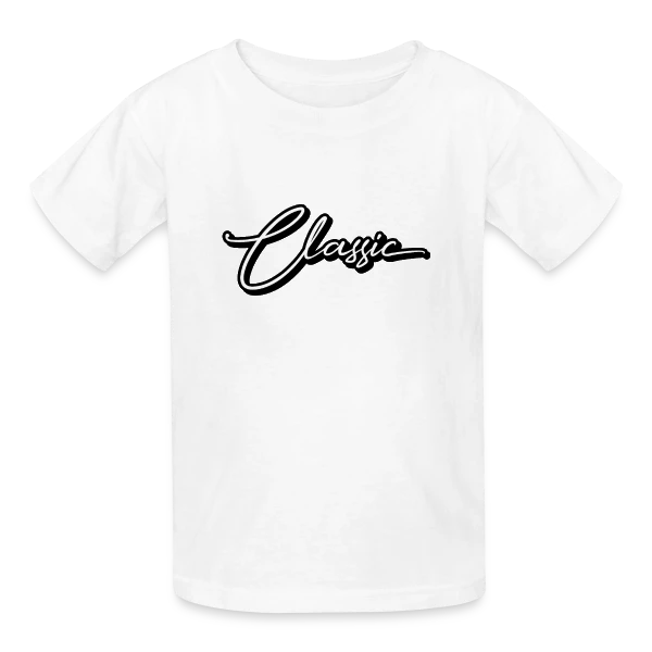 Élégance Classique Script sur T-shirts Russell Enfant