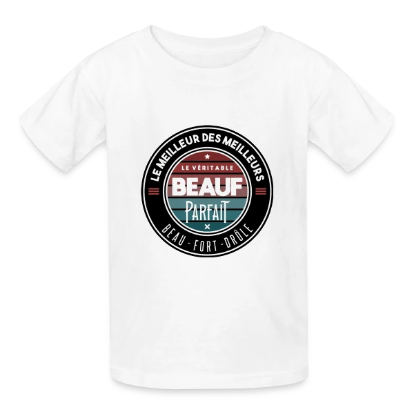 Le Véritable Beauf Parfait : Le T-shirt Humour Homme sur T-shirts Russell Enfant