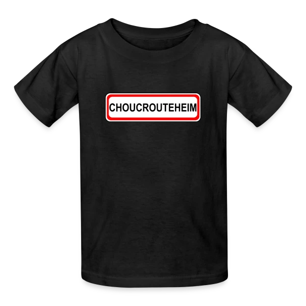 Choucrouteheim: Capitale de la Choucroute sur T-shirts Russell Enfant